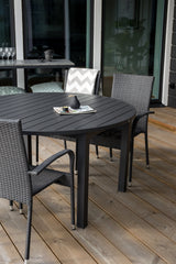 Marbella Outdoor - Esstisch rund - schwarz/Aluminum - Outdoor - Esstische (rund) - ALVAHOME