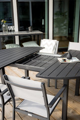 Marbella Outdoor - Esstisch rund - schwarz/Aluminum - Outdoor - Esstische (rund) - ALVAHOME