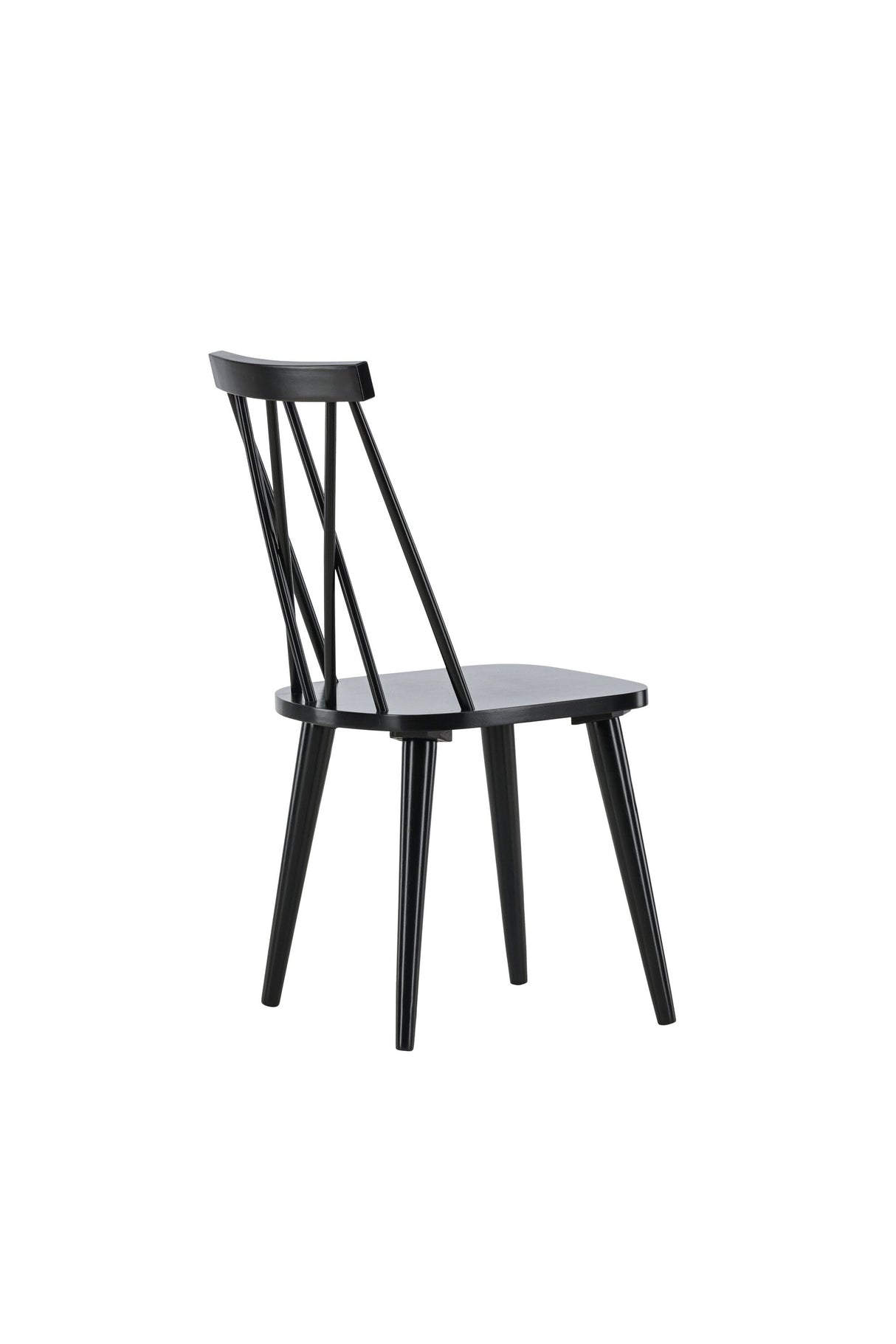 Mariette Esszimmerstuhl - schwarz/Gummiholz - Essstühle - ALVAHOME