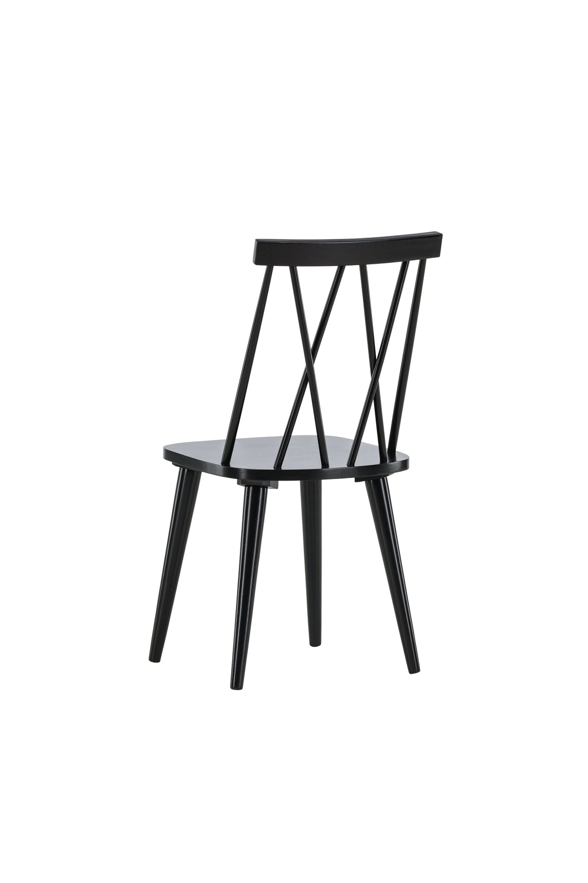 Mariette Esszimmerstuhl - schwarz/Gummiholz - Essstühle - ALVAHOME