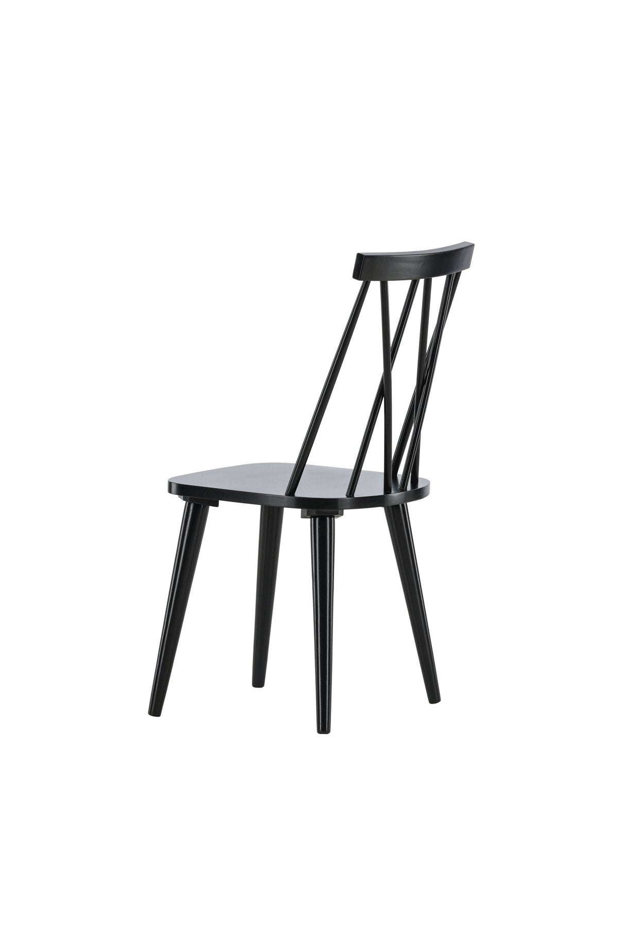 Mariette Esszimmerstuhl - schwarz/Gummiholz - Essstühle - ALVAHOME
