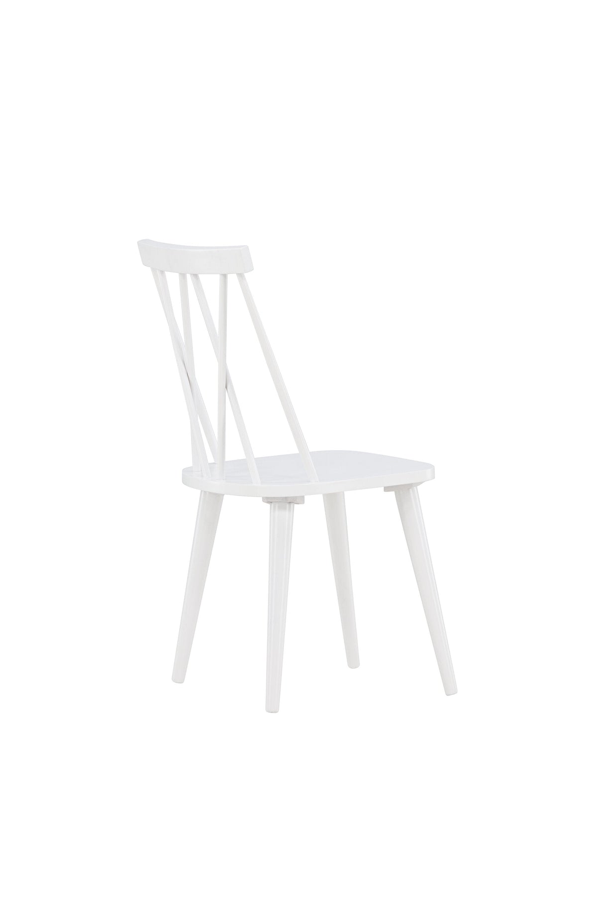Mariette Esszimmerstuhl - weiß/Gummiholz - Essstühle - ALVAHOME