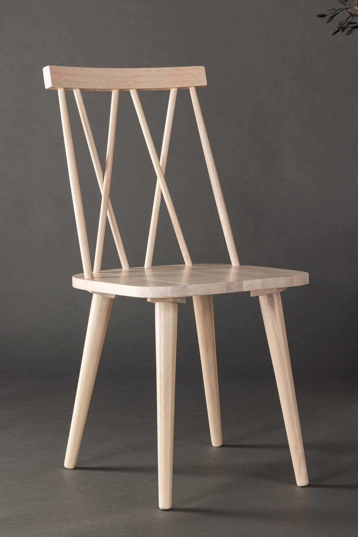 Mariette Esszimmerstuhl - white - wash/Gummiholz - Essstühle - ALVAHOME