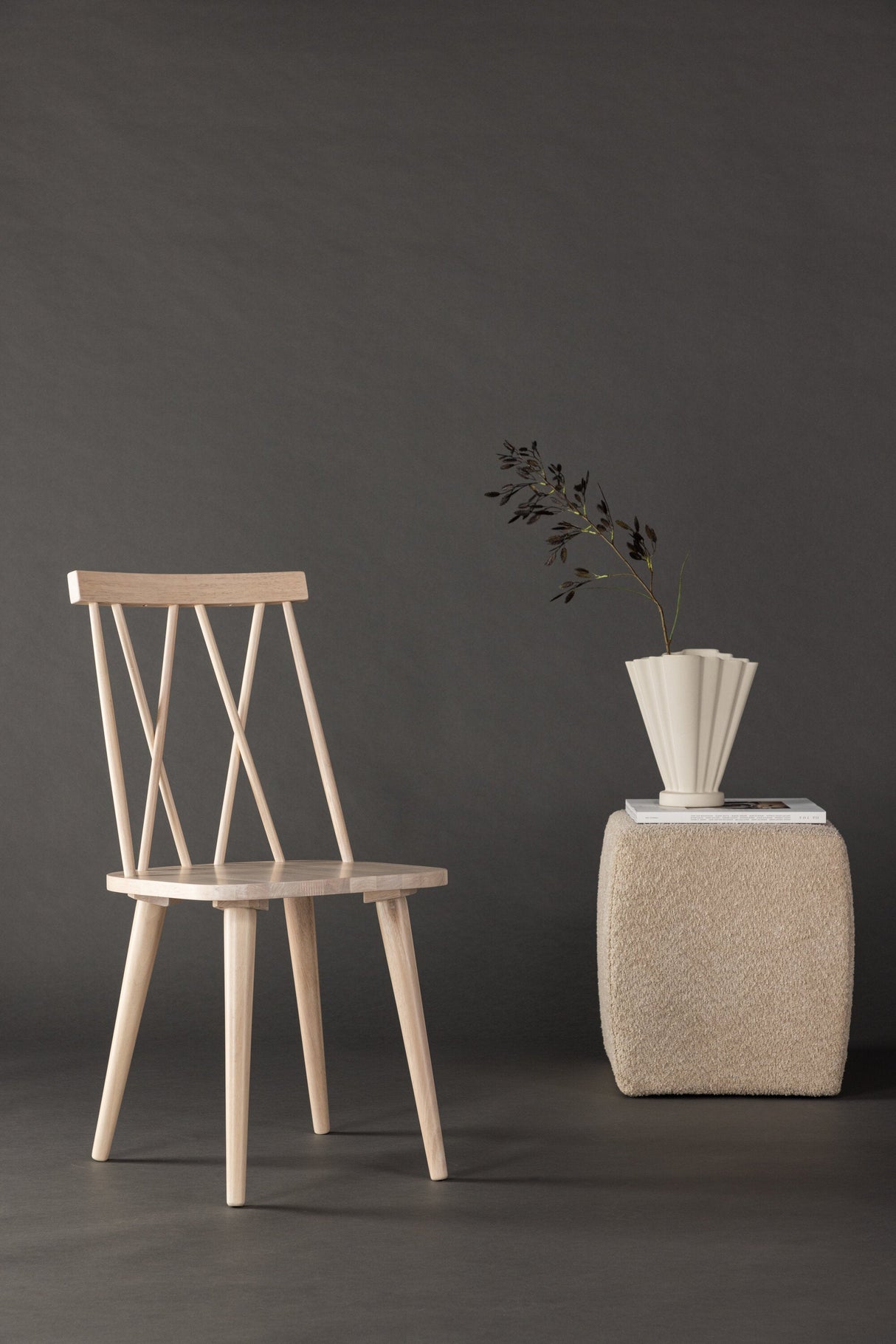 Mariette Esszimmerstuhl - white - wash/Gummiholz - Essstühle - ALVAHOME