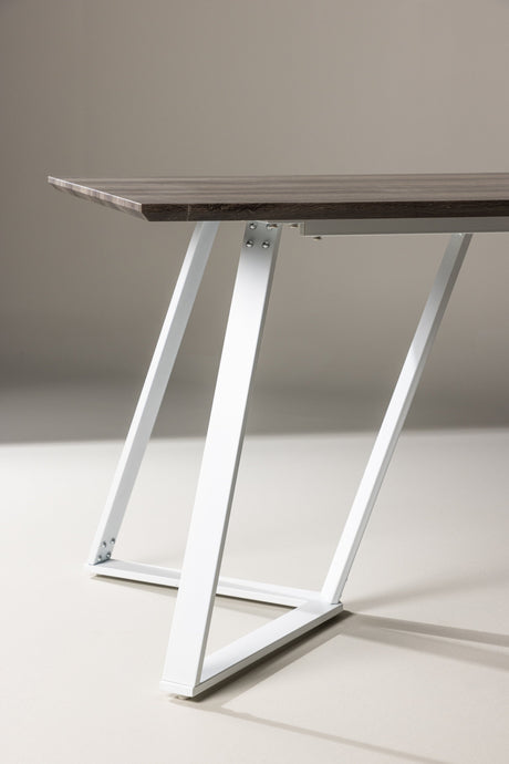Marina rechteckiger Esstisch - grau/Papier - Laminat - Rechteckige Esstische - ALVAHOME