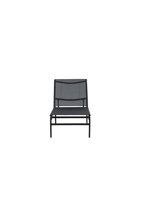 Massimo Outdoor Sun - Lounge - schwarz/Stahl - Outdoor Sun - Lounges - ALVAHOME