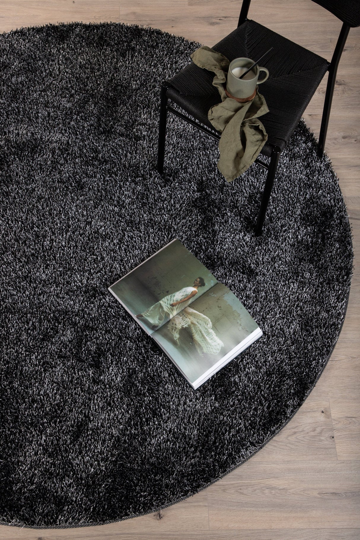 Mattis Wohnzimmerteppich - anthrazit/Polyester - Wohnzimmerteppiche - ALVAHOME