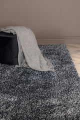 Mattis Wohnzimmerteppich - anthrazit/Polyester - Wohnzimmerteppiche - ALVAHOME
