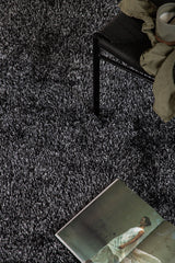 Mattis Wohnzimmerteppich - anthrazit/Polyester - Wohnzimmerteppiche - ALVAHOME