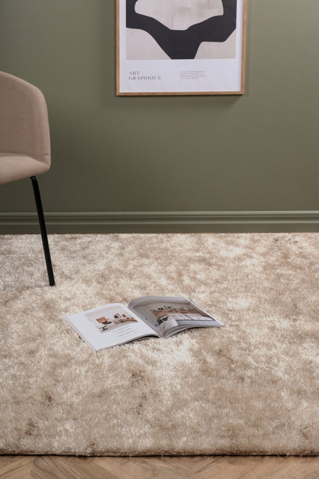 Mattis Wohnzimmerteppich - beige/Polyester - Wohnzimmerteppiche - ALVAHOME
