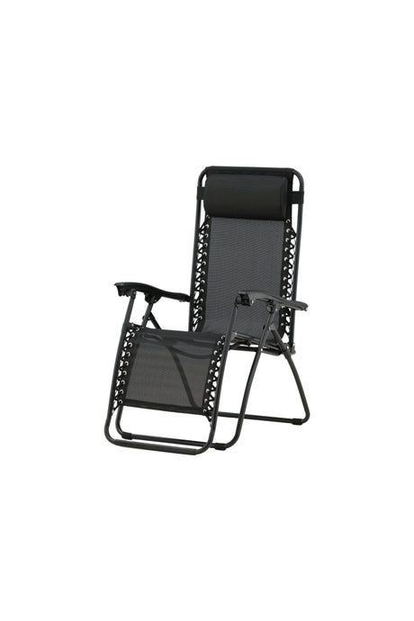 Melker Outdoor Sun - Lounge - schwarz/Textilien - Outdoor Sun - Lounges - ALVAHOME