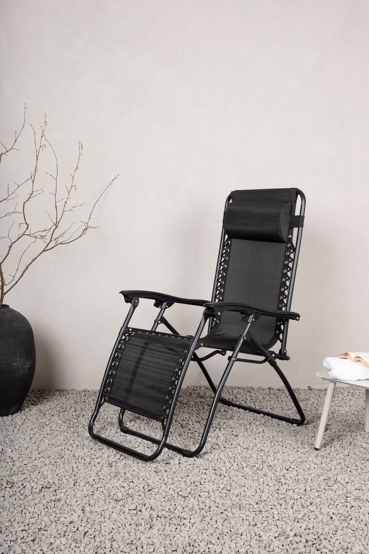 Melker Outdoor Sun - Lounge - schwarz/Textilien - Outdoor Sun - Lounges - ALVAHOME