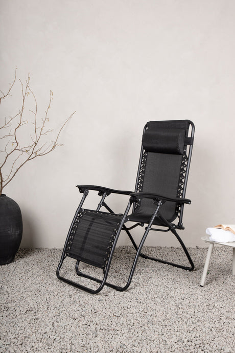 Melker Outdoor Sun - Lounge - schwarz/Textilien - Outdoor Sun - Lounges - ALVAHOME