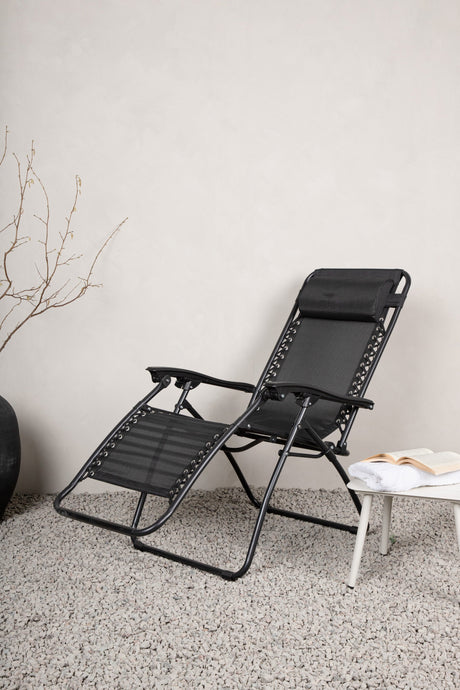 Melker Outdoor Sun - Lounge - schwarz/Textilien - Outdoor Sun - Lounges - ALVAHOME