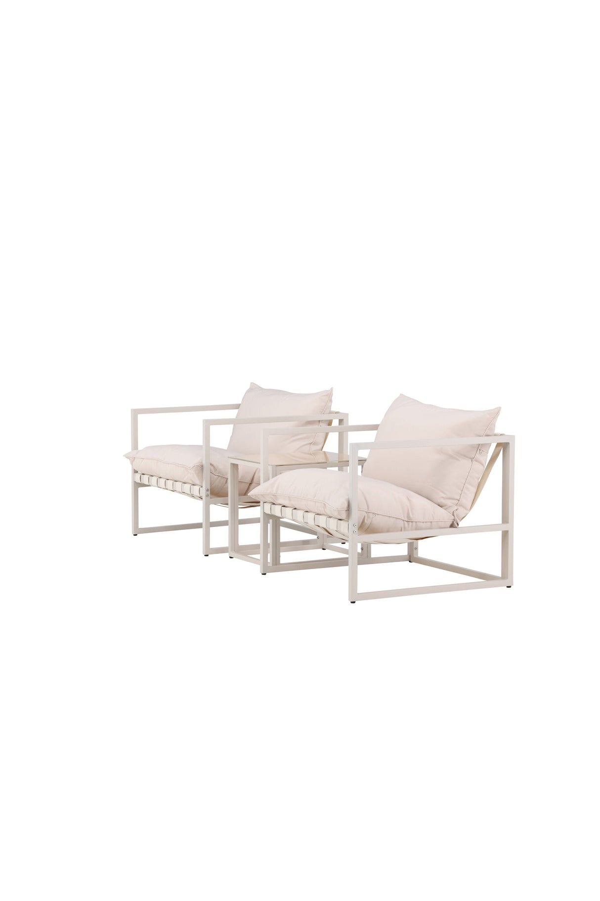 Messina Outdoor Lounge - Set - beige/Polyester - Outdoor Lounge - Sets - ALVAHOME