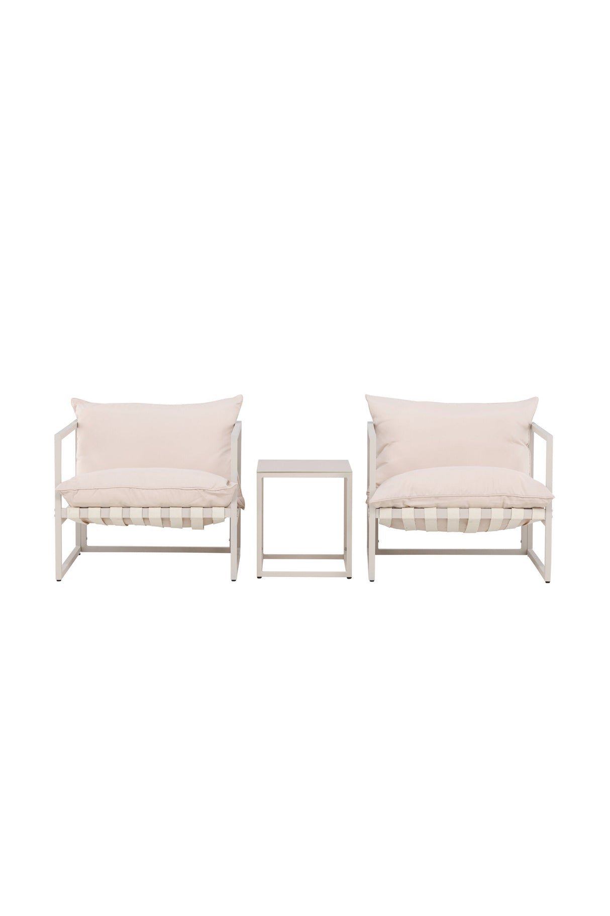 Messina Outdoor Lounge - Set - beige/Polyester - Outdoor Lounge - Sets - ALVAHOME