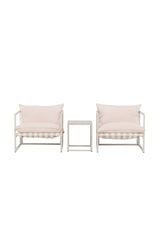Messina Outdoor Lounge - Set - beige/Polyester - Outdoor Lounge - Sets - ALVAHOME