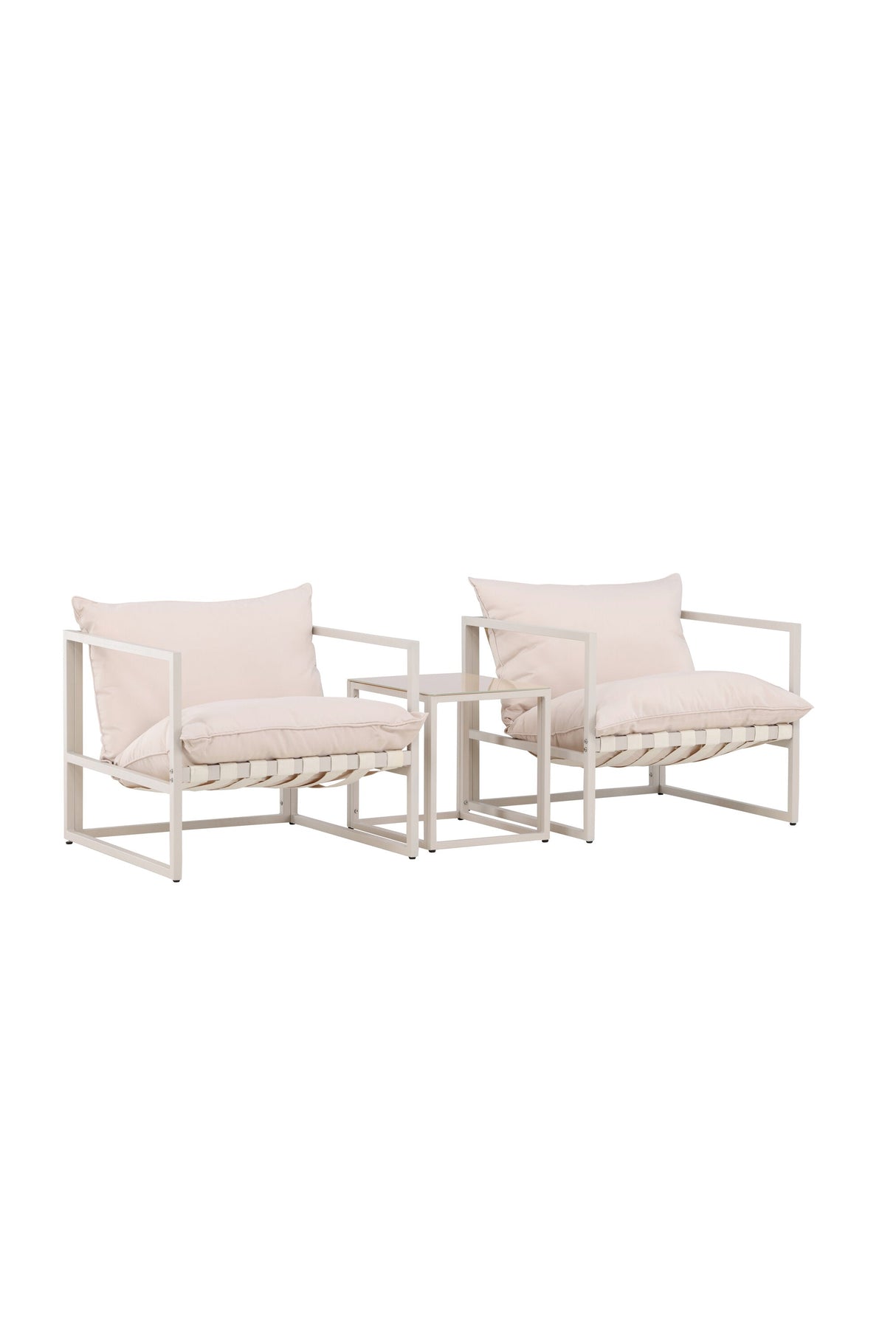 Messina Outdoor Lounge - Set - beige/Polyester - Outdoor Lounge - Sets - ALVAHOME