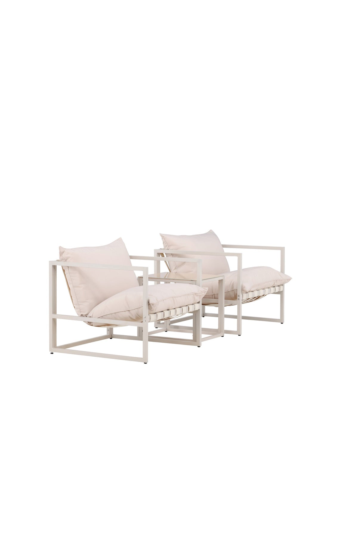 Messina Outdoor Lounge - Set - beige/Polyester - Outdoor Lounge - Sets - ALVAHOME