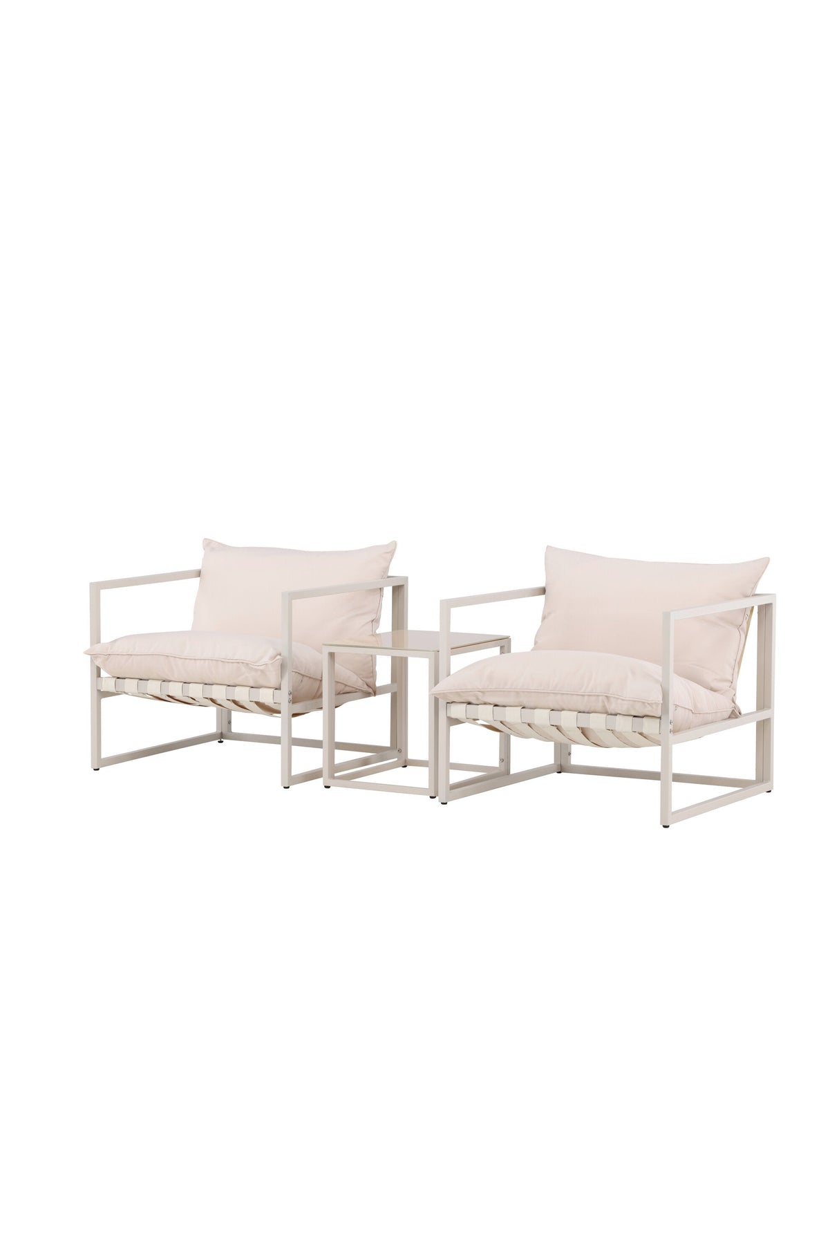 Messina Outdoor Lounge - Set - beige/Polyester - Outdoor Lounge - Sets - ALVAHOME