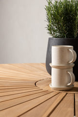 Mexico Outdoor - Esstisch rund - natur/Teak - Outdoor - Esstische (rund) - ALVAHOME