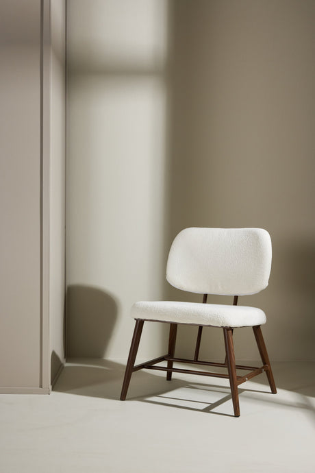 Midland Lounge - Stuhl - weiß/Bouclé - Lounge - Stühle - ALVAHOME