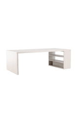 Mika rechteckiger Esstisch - white - wash/MDF - Rechteckige Esstische - ALVAHOME