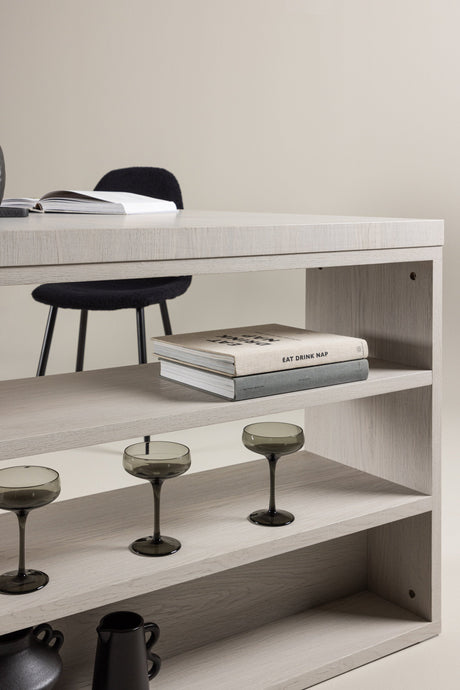 Mika rechteckiger Esstisch - white - wash/MDF - Rechteckige Esstische - ALVAHOME