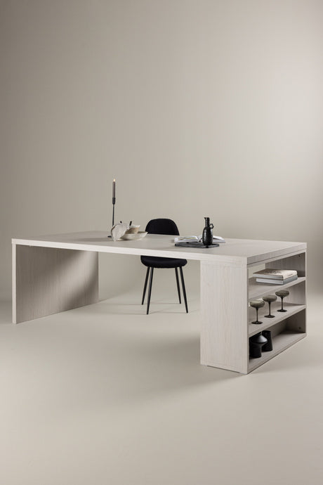 Mika rechteckiger Esstisch - white - wash/MDF - Rechteckige Esstische - ALVAHOME