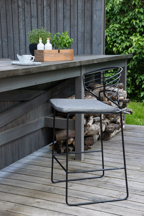 Milano Outdoor - Barhocker - schwarz/Stahl - Outdoor - Barhocker - ALVAHOME