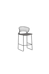 Milano Outdoor - Barhocker - schwarz/Stahl - Outdoor - Barhocker - ALVAHOME