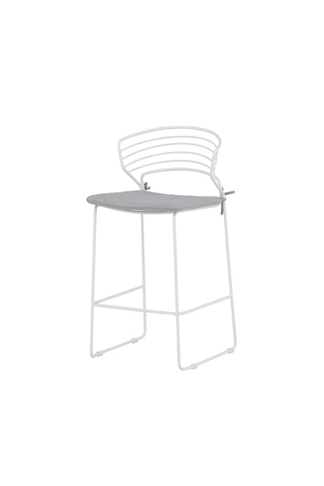 Milano Outdoor - Barhocker - weiß/Stahl - Outdoor - Barhocker - ALVAHOME