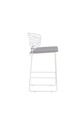 Milano Outdoor - Barhocker - weiß/Stahl - Outdoor - Barhocker - ALVAHOME