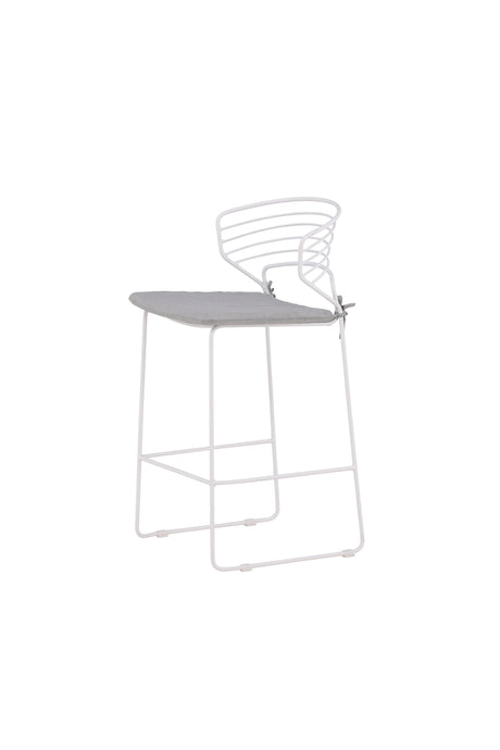 Milano Outdoor - Barhocker - weiß/Stahl - Outdoor - Barhocker - ALVAHOME