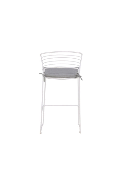 Milano Outdoor - Barhocker - weiß/Stahl - Outdoor - Barhocker - ALVAHOME