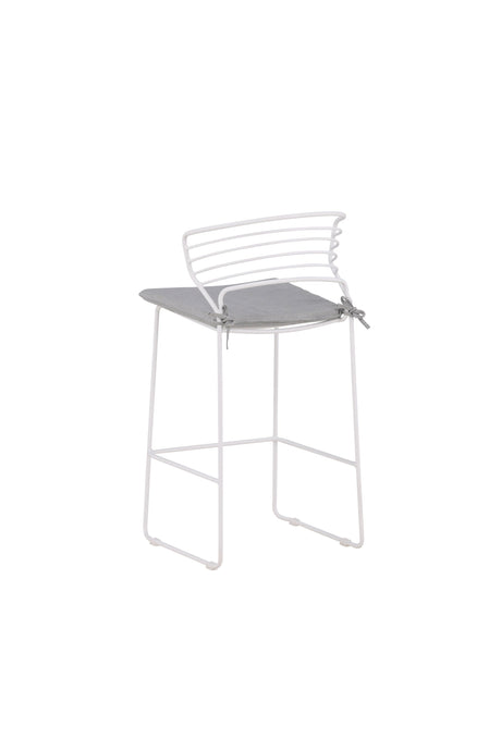 Milano Outdoor - Barhocker - weiß/Stahl - Outdoor - Barhocker - ALVAHOME