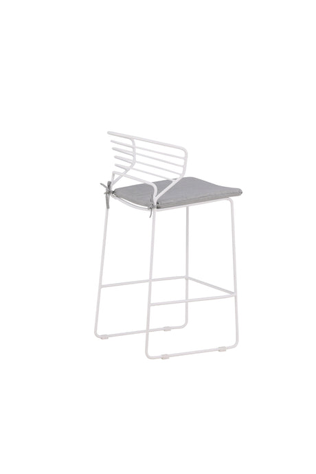 Milano Outdoor - Barhocker - weiß/Stahl - Outdoor - Barhocker - ALVAHOME