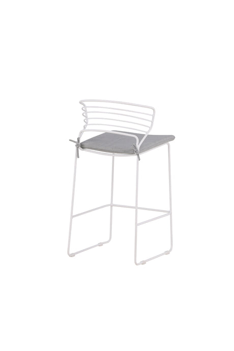 Milano Outdoor - Barhocker - weiß/Stahl - Outdoor - Barhocker - ALVAHOME