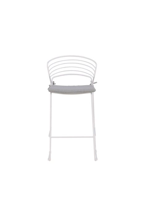 Milano Outdoor - Barhocker - weiß/Stahl - Outdoor - Barhocker - ALVAHOME