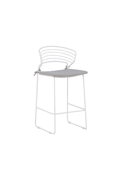 Milano Outdoor - Barhocker - weiß/Stahl - Outdoor - Barhocker - ALVAHOME