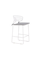 Milano Outdoor - Barhocker - weiß/Stahl - Outdoor - Barhocker - ALVAHOME