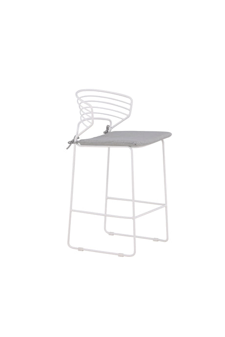 Milano Outdoor - Barhocker - weiß/Stahl - Outdoor - Barhocker - ALVAHOME
