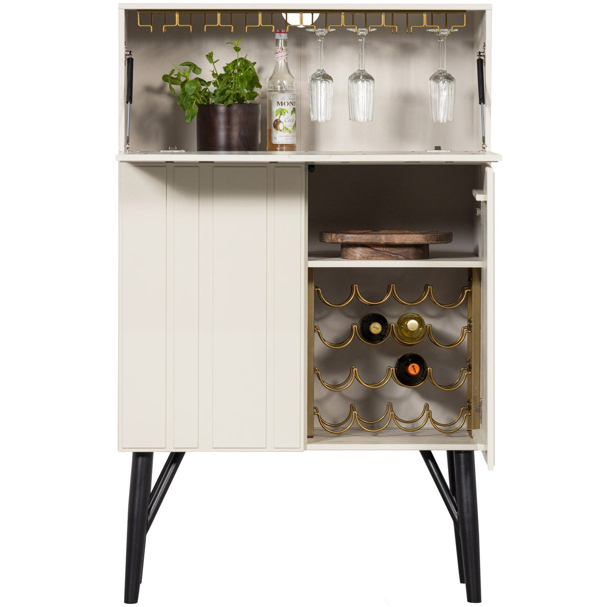 Miller Barschrank - staub/Kiefer [fsc] - Barschränke - ALVAHOME