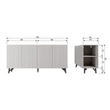 Miller Kommode - staub/Kiefer [fsc] - Kommoden - ALVAHOME