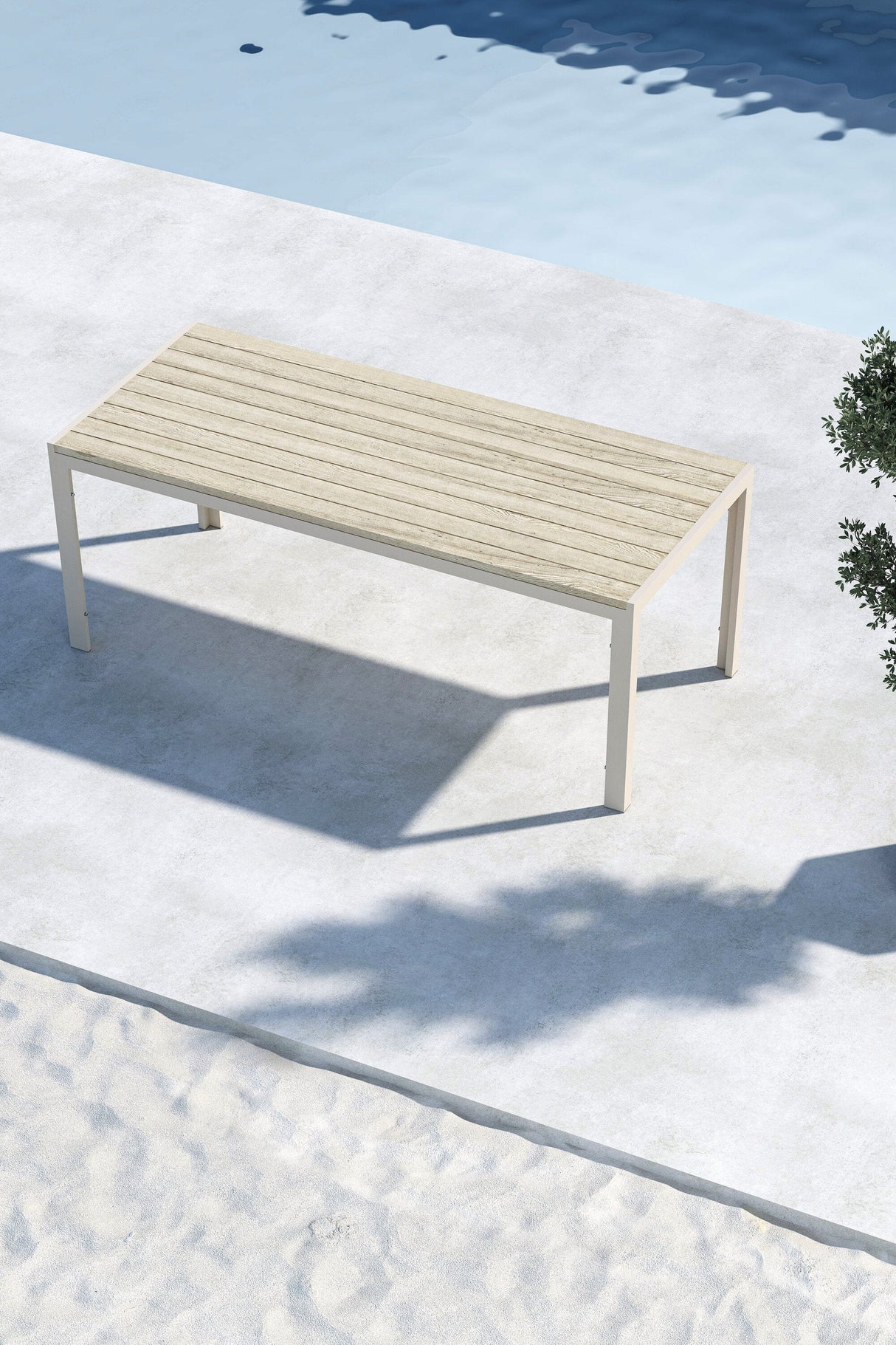 Mirko Outdoor - Esstisch rechteckig - beige/Aluminum - Outdoor - Esstische (rechteckig) - ALVAHOME