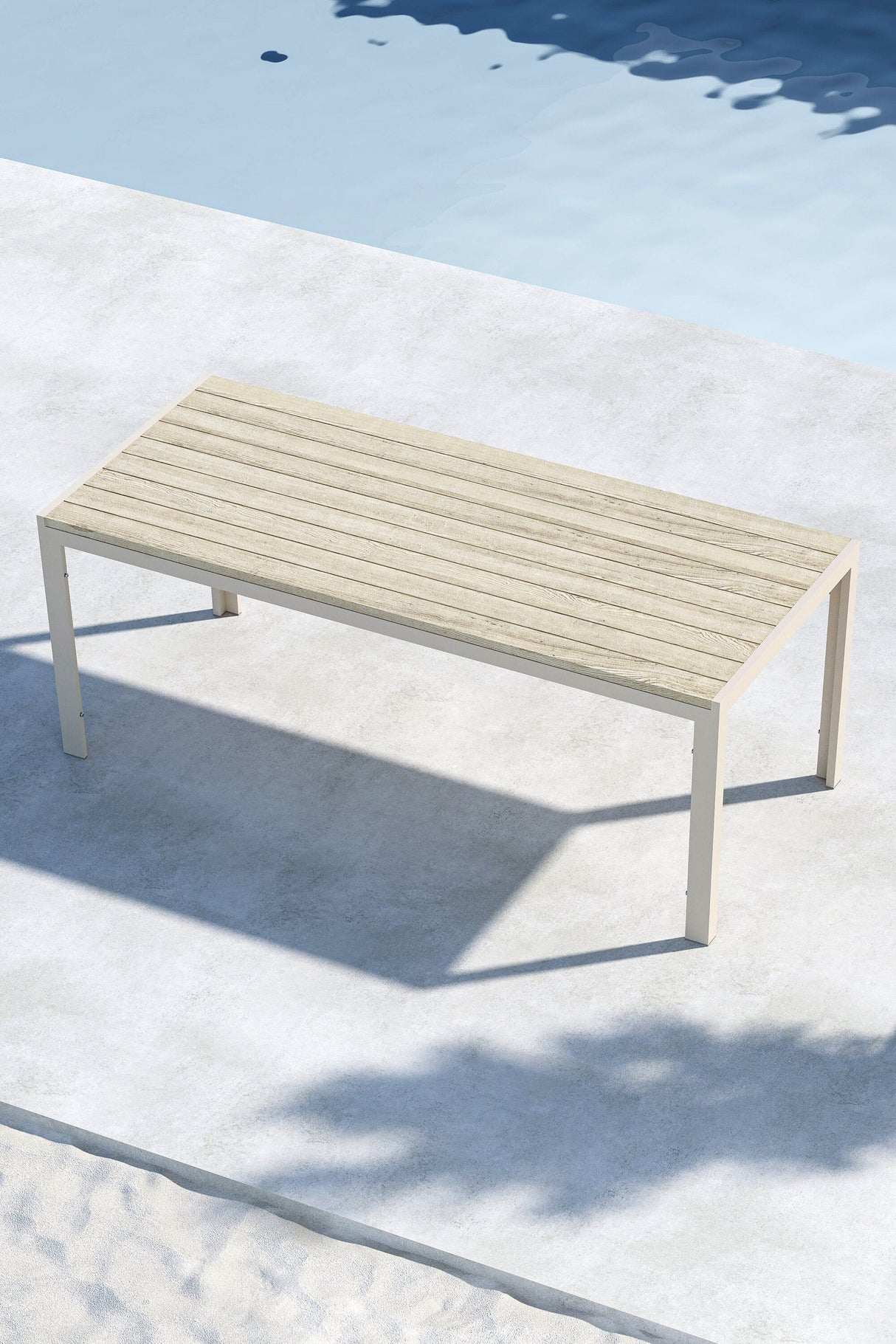 Mirko Outdoor - Esstisch rechteckig - beige/Aluminum - Outdoor - Esstische (rechteckig) - ALVAHOME