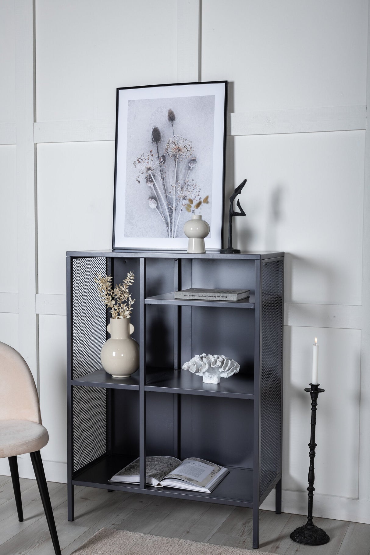 Misha Regal - grau/Stahl - Regale - ALVAHOME