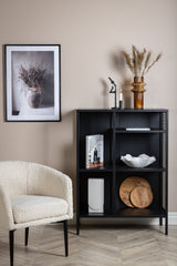 Misha Regal - schwarz/Stahl - Regale - ALVAHOME