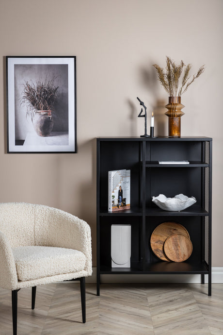 Misha Regal - schwarz/Stahl - Regale - ALVAHOME