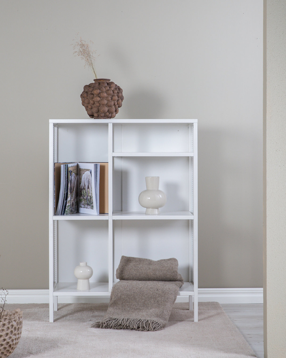 Misha Regal - weiß/Stahl - Regale - ALVAHOME